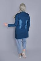 Vêtements hijab BLEU MARINE VESTE EN JEAN  4705 