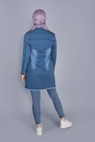 Hijab clothing NAVY BLUE DENIM JACKET  4705 