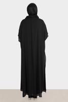 Vêtements hijab NOIR ROBE BRODÉE ALVINA GEM AVEC DÉTAIL EN TULLE T 20163