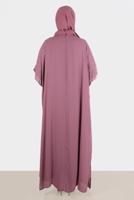Vêtements hijab ROSE ROBE BRODÉE ALVINA GEM AVEC DÉTAIL EN TULLE T 20163