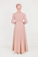 Tesettür giyim PUDRA T 40559 ALVİNA ZADE ELBİSE 36/42 TEK38