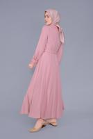 Tesettür giyim PUDRA T 40691 ALVİNA OPAL ELBİSE 38/44 TEK40