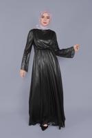 Tesettür giyim SİYAH ALVİNA ELBİSE T 40771