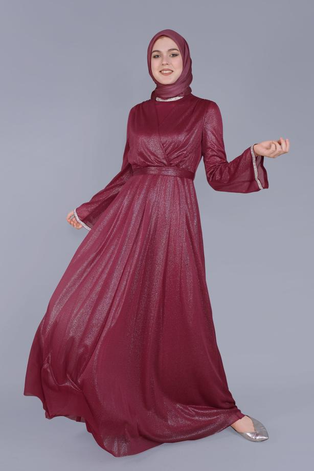 Tesettür giyim  ALVİNA ELBİSE T 40771 - TRENDTESETTÜR