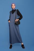 Tesettür giyim LACİVERT ALVİNA JİLE T 40832