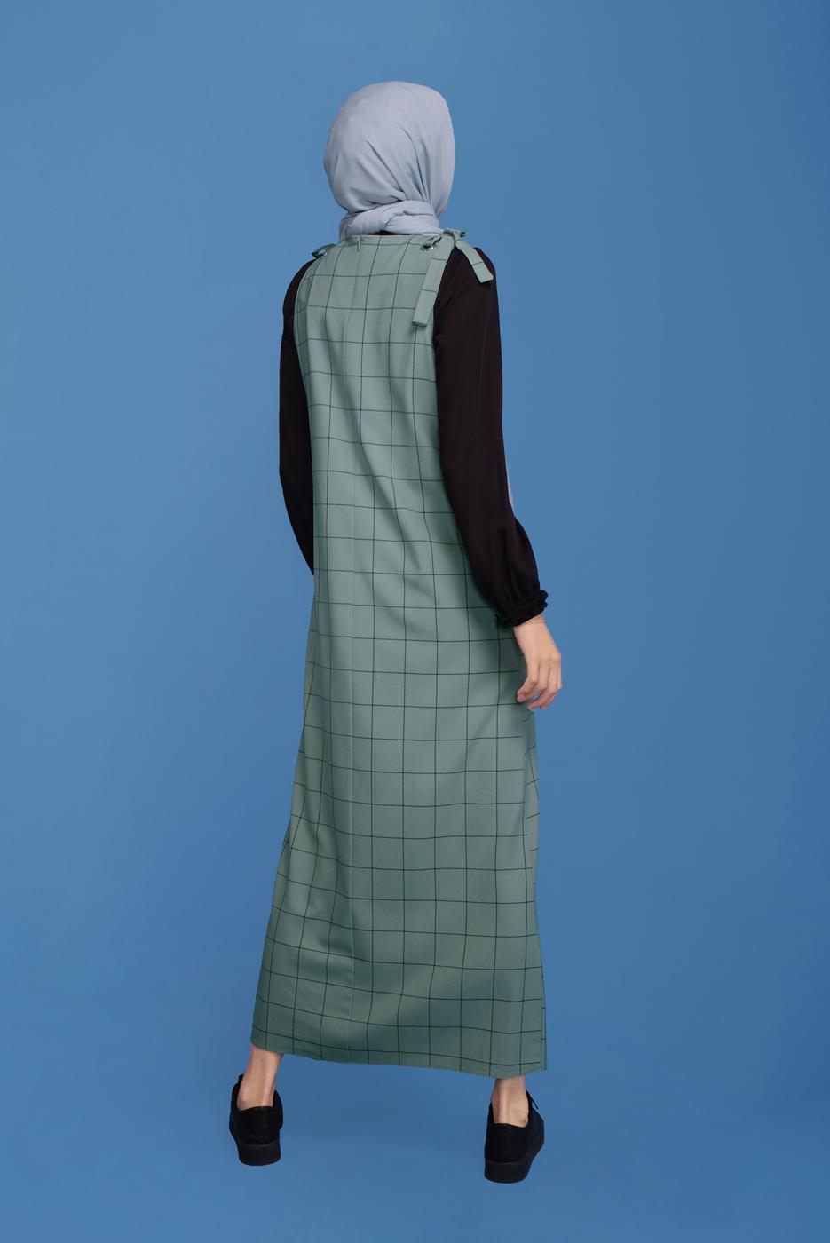 Tesettür giyim YEŞİL ALVİNA JİLE T 40832