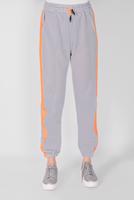 Tesettür giyim GRİ FİLELİ ŞERİT DETAYLI EŞOFMAN ALTI 51012 