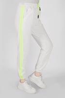 Tesettür giyim EKRU FİLELİ ŞERİT DETAYLI EŞOFMAN ALTI 51012 