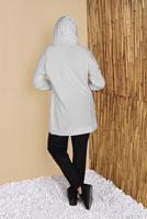 Tesettür giyim KREM CEPLİ İKİ RENK PANTOLONLU EŞOFMAN TAKIM  2256  