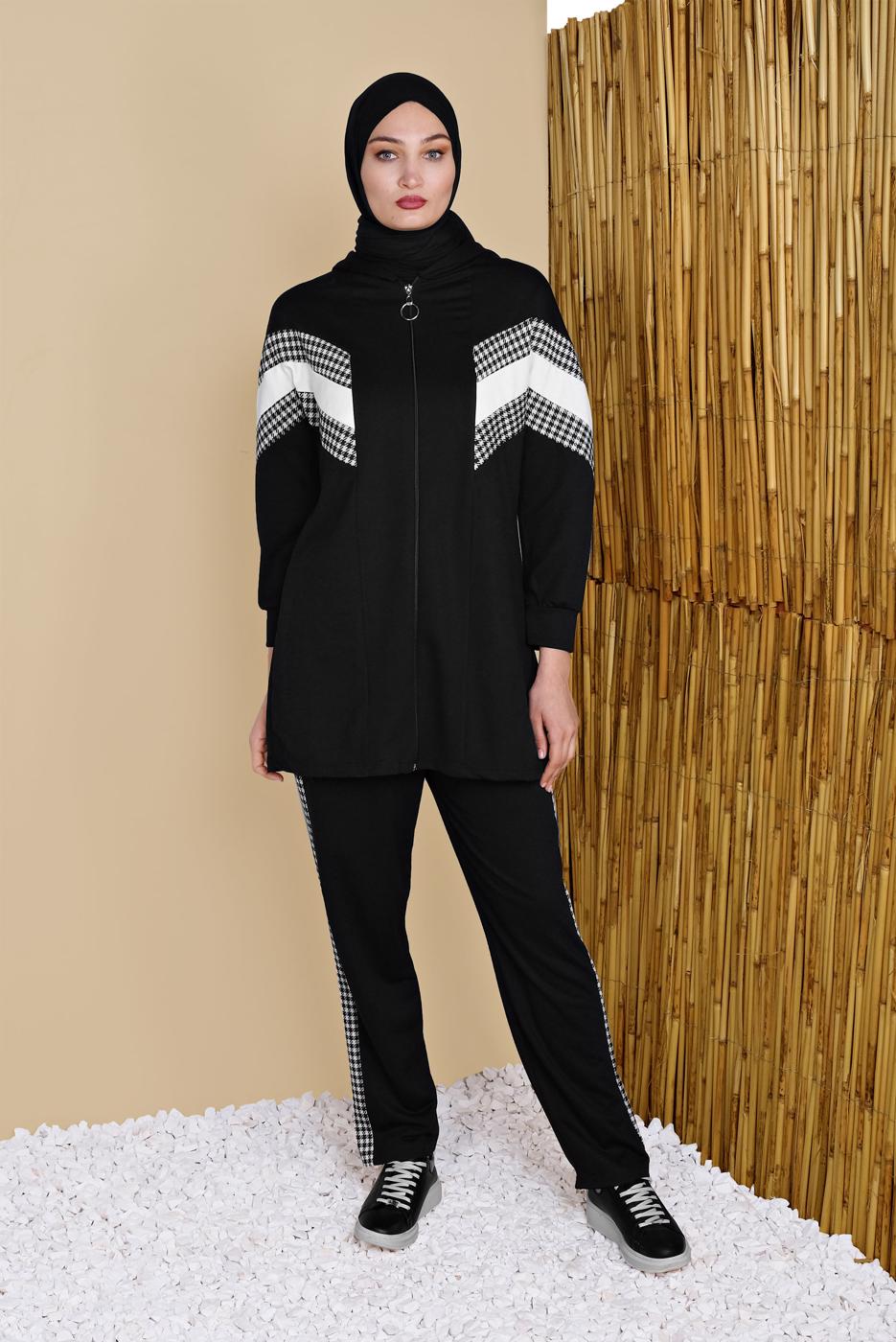 Vêtements hijab NOIR SURVÊTEMENT 2656