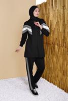 Vêtements hijab NOIR SURVÊTEMENT 2656