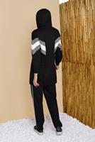 Vêtements hijab NOIR SURVÊTEMENT 2656