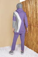 Vêtements hijab POURPRE ENSEMBLE SURVÊTEMENT 3 COULEURS AVEC PANTALON 3555