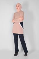 Hijab clothing POWDER ROUND COLLAR TRACKSUIT SET 4519 