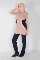 Hijab clothing POWDER ROUND COLLAR TRACKSUIT SET 4519 