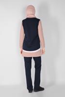 Hijab clothing POWDER ROUND COLLAR TRACKSUIT SET 4519 