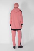 Vêtements hijab POUDRE ENSEMBLE SURVÊTEMENT ZIPPÉ AVEC PANTALON 5156