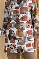 Vêtements hijab BEIGE ENSEMBLE DE SURVÊTEMENT AVEC PANTALON COLORÉ 6556