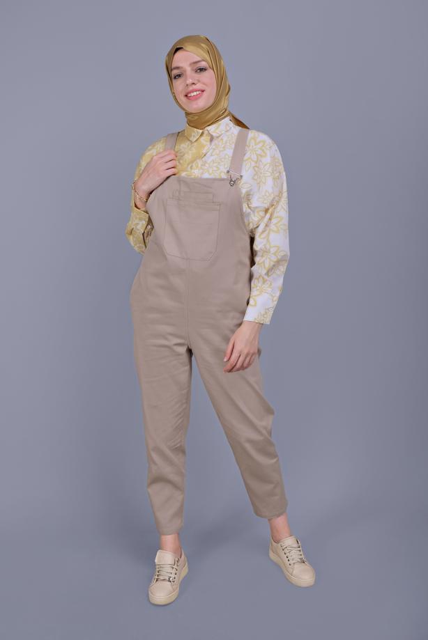 Vêtements hijab  DENIM SALOPET WITH POCKETS  432  - TRENDTESETTÜR