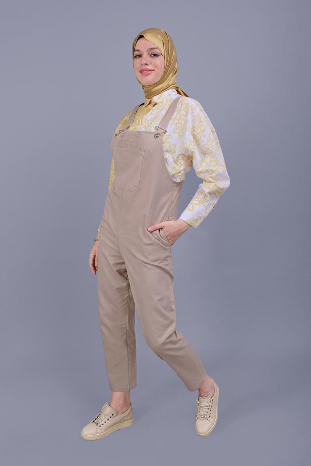 Hijab clothing  DENIM SALOPET WITH POCKETS  432  - TRENDTESETTÜR