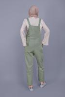 Hijab clothing GREEN DENIM SALOPET WITH POCKETS  432 