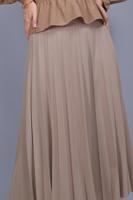 Tesettür giyim BEJ PİLİSELİ ETEK 1961