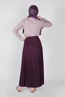 Tesettür giyim MÜRDÜM PİLİSELİ ETEK 1961