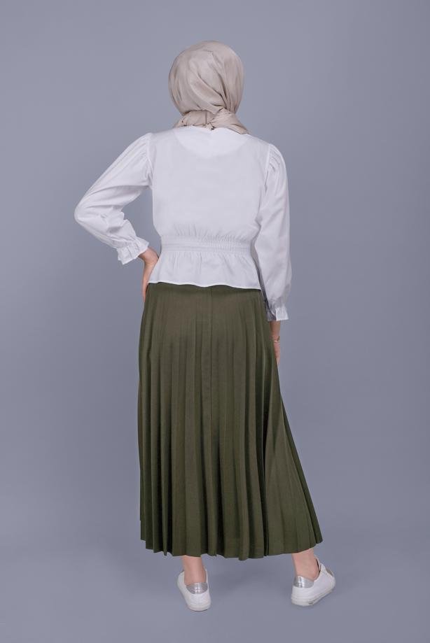 Tesettür giyim  PİLİSELİ ETEK 1961 - TRENDTESETTÜR