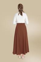 Tesettür giyim TABA SALAŞ ÇAN ETEK T 60085