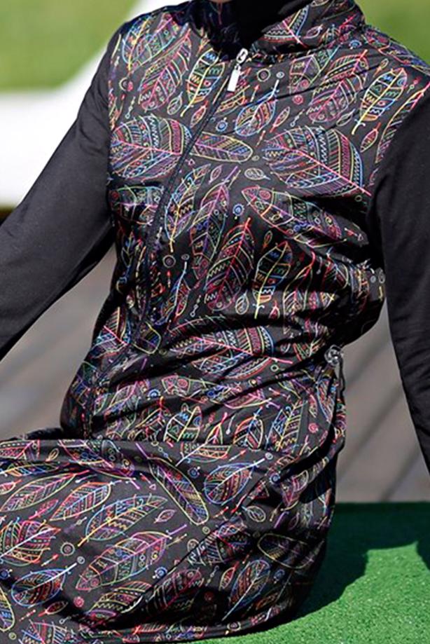 Vêtements hijab  PRINTED HIJAB SWIMSUIT 1012  - TRENDTESETTÜR