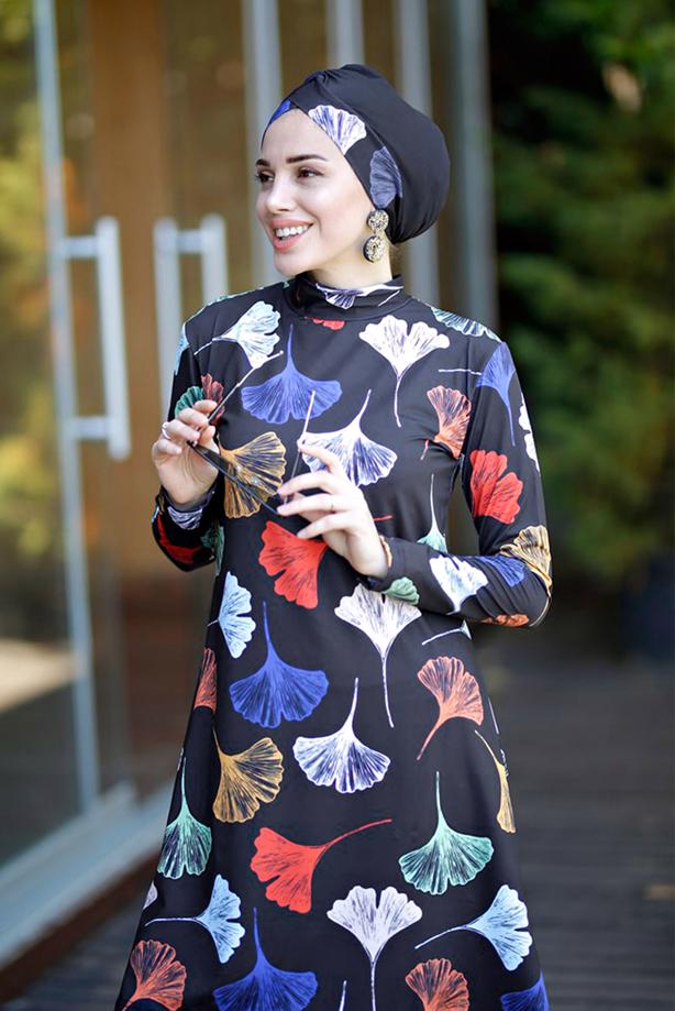 Vêtements hijab  PRINTED HIJAB SWIMSUIT 2022  - TRENDTESETTÜR