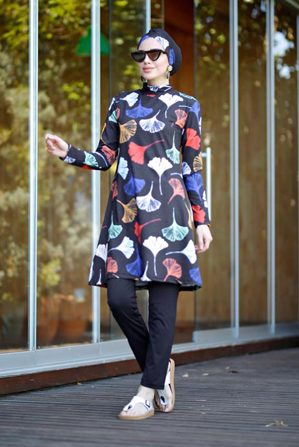 Vêtements hijab  PRINTED HIJAB SWIMSUIT 2022  - TRENDTESETTÜR