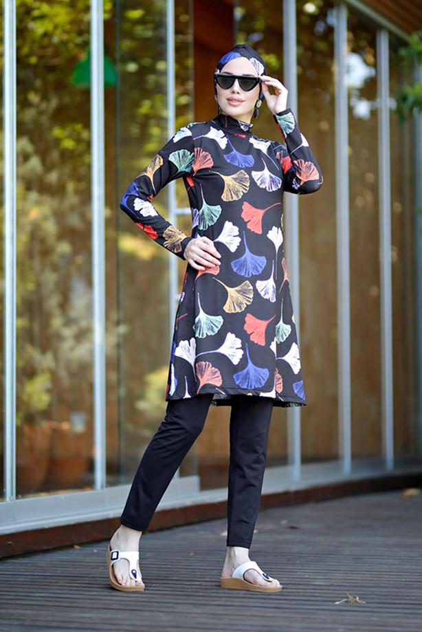 Vêtements hijab  PRINTED HIJAB SWIMSUIT 2022  - TRENDTESETTÜR