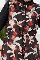 Vêtements hijab NOIR MAILLOT DE BAIN HIJAB FLORAL ZIP 2110