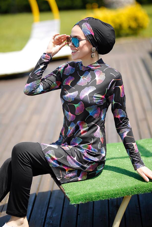Hijab clothing  PRINTED HIJAB SWIMSUIT 6032 - TRENDTESETTÜR