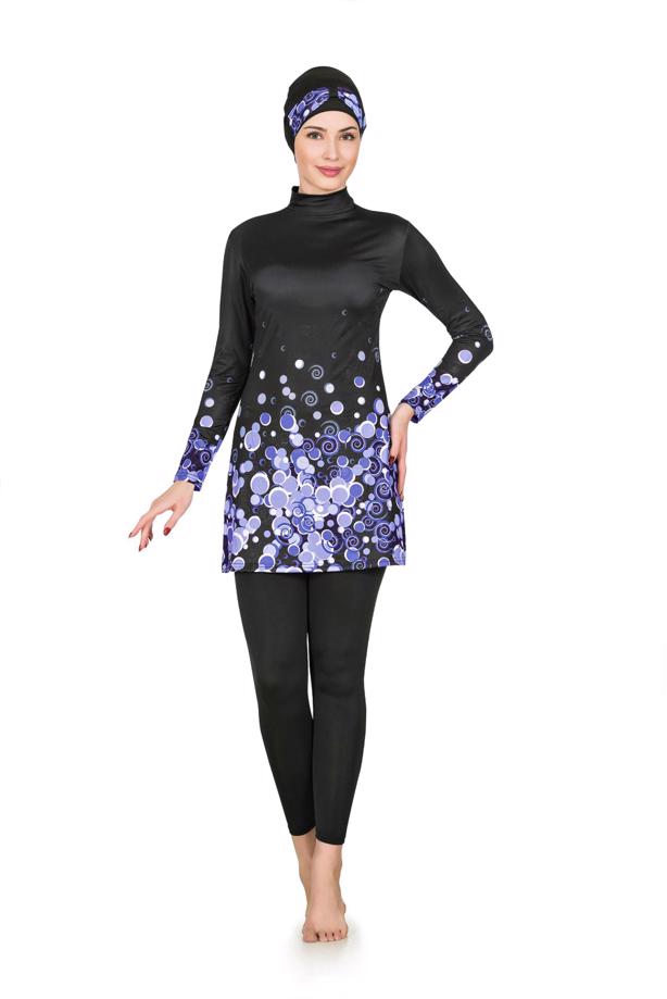 Tesettür giyim  DESENLİ TESETTÜR MAYO 8433 - TRENDTESETTÜR