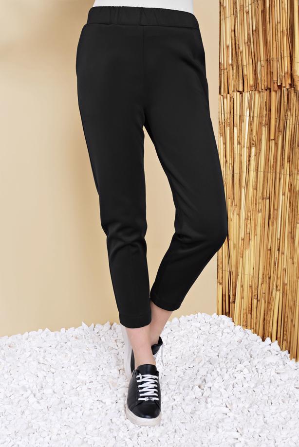 Vêtements hijab  ELASTIC AT THE WAIST POCKET DETAIL TROUSERS 29402  - TRENDTESETTÜR