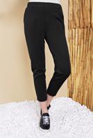 Vêtements hijab NOIR PANTALON ÉLASTIQUE À LA TAILLE DETAIL POCHE 29402