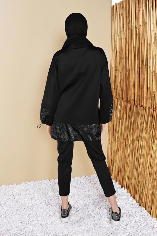 Vêtements hijab  ELASTIC AT THE WAIST POCKET DETAIL TROUSERS 29402  - TRENDTESETTÜR