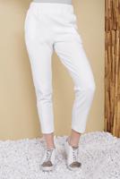 Tesettür giyim BEYAZ BEL KISMI LASTİKLİ CEPLİ PANTOLON 29402
