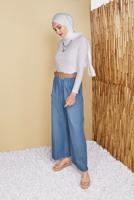 Hijab clothing NAVY BLUE SALAS DENIM PANTS 50001 