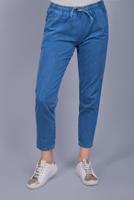 Hijab clothing NAVY BLUE DENIM TROUSERS WITH ELASTIC WAIST  112 