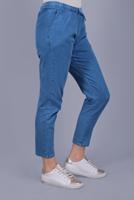 Hijab clothing NAVY BLUE DENIM TROUSERS WITH ELASTIC WAIST  112 