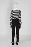 Tesettür giyim SİYAH DAR PAÇA DENİM PANTOLON 2421