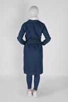 Tesettür giyim LACİVERT DAR PAÇA DENİM PANTOLON 2421