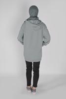 Tesettür giyim GRİ DAR PAÇA DENİM PANTOLON 2421