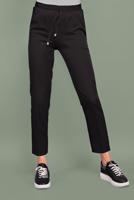 Hijab clothing BLACK RIPPED WAIST TROUSERS  6131 