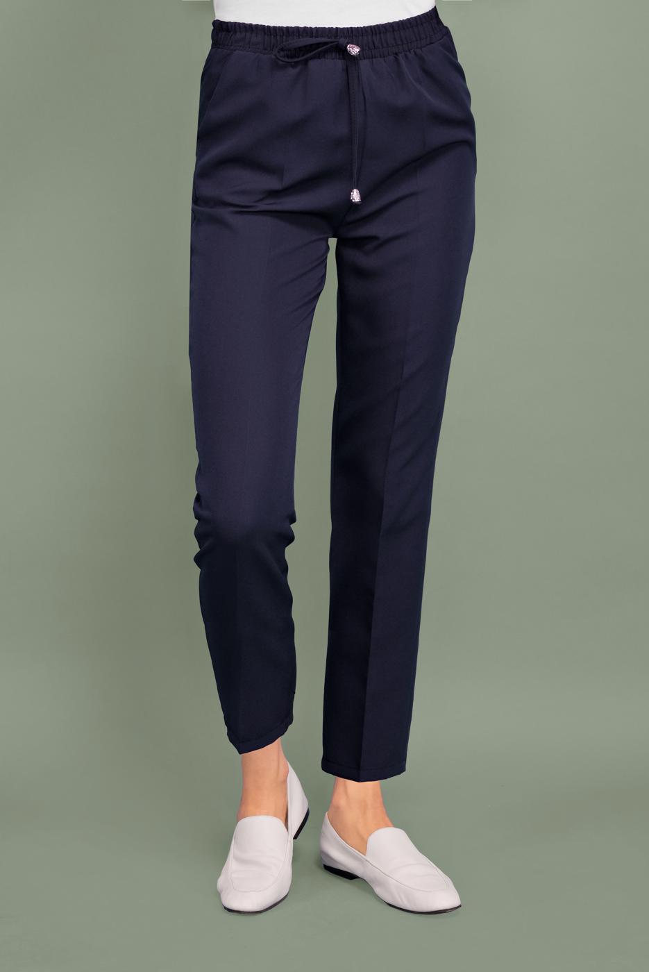 Vêtements hijab BLEU MARINE PANTALON DÉCHIRÉ À LA TAILLE 6131 