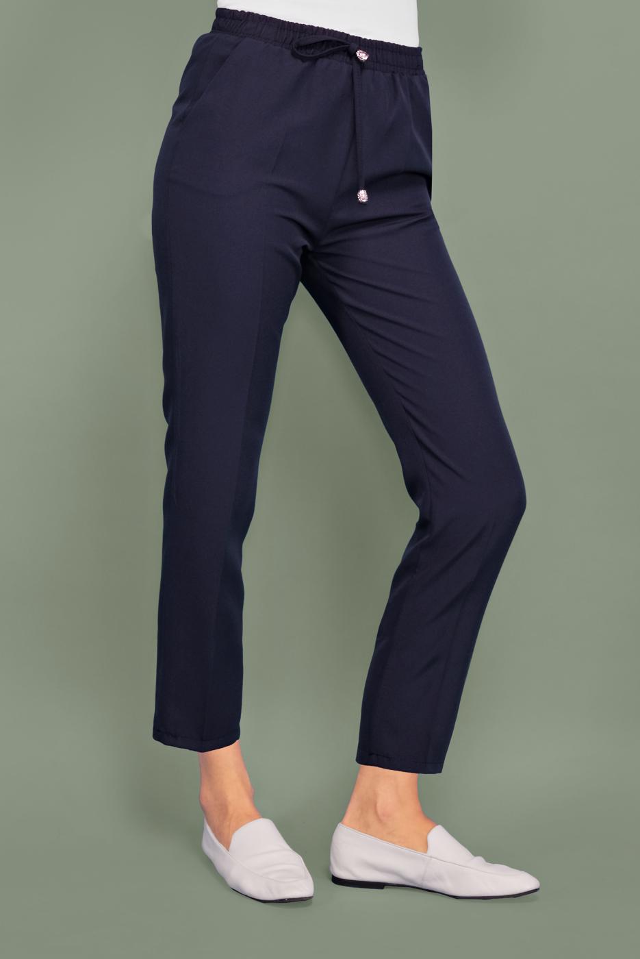 Vêtements hijab BLEU MARINE PANTALON DÉCHIRÉ À LA TAILLE 6131 