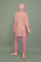 Hijab clothing POWDER RIPPED WAIST TROUSERS  6131 